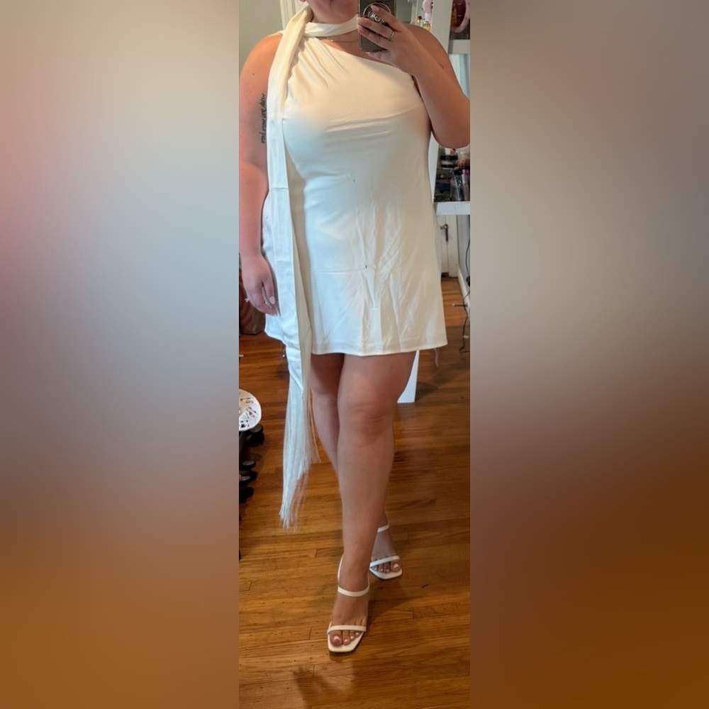Abercrombie & Fitch White Mini Dress